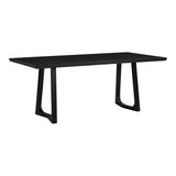 Silas Black Ash Dining Table - Ornate Home