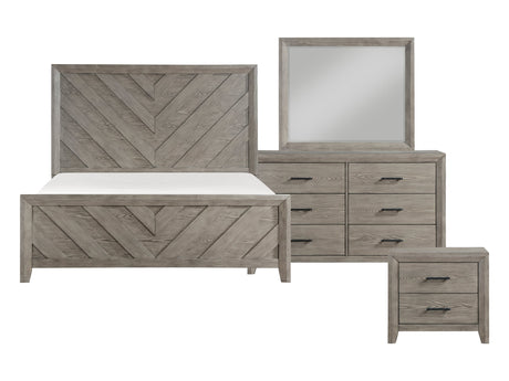 Silas Gray 4-Piece Queen Bedroom Set - Ornate Home