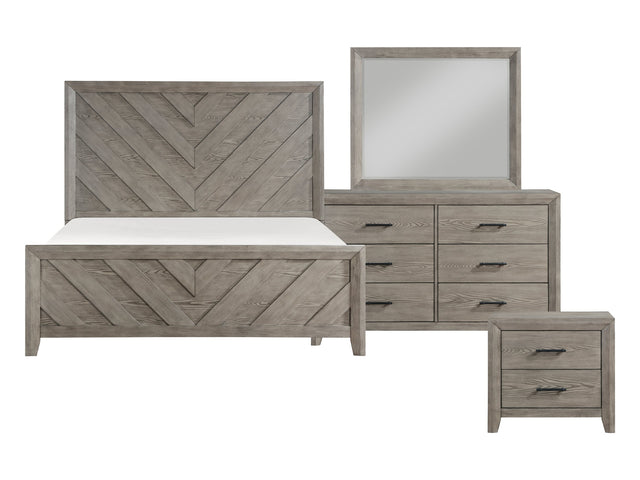 Silas Gray 4-Piece Queen Bedroom Set - Ornate Home