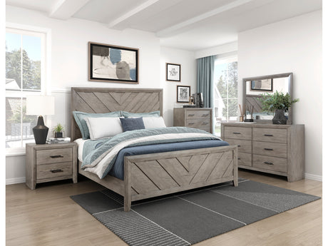 Silas Gray 5-Piece Queen Bedroom Set - Ornate Home