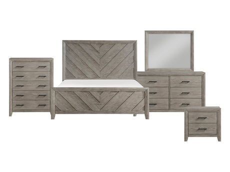 Silas Gray 5-Piece Queen Bedroom Set - Ornate Home