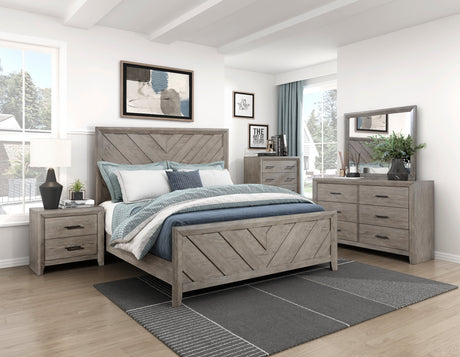 Silas Gray Queen Bed - Ornate Home