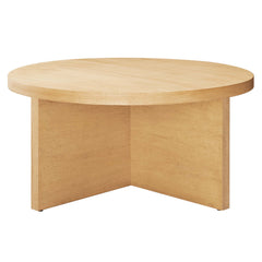 Silas Natural Round Wood Coffee Table - Ornate Home