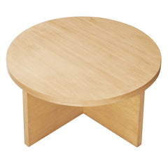 Silas Natural Round Wood Coffee Table - Ornate Home