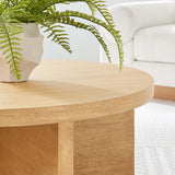 Silas Natural Round Wood Coffee Table - Ornate Home