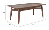 Silea Espresso Rectangular Dining Table - Ornate Home