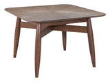 Silea Espresso Square Dining Table - Ornate Home