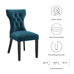 Silhouette Azure Dining Side Chair - Ornate Home