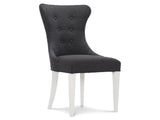 Silhouette Eggshell/Black Side Chair - Ornate Home