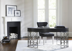 Silhouette Eggshell/Black Side Chair - Ornate Home