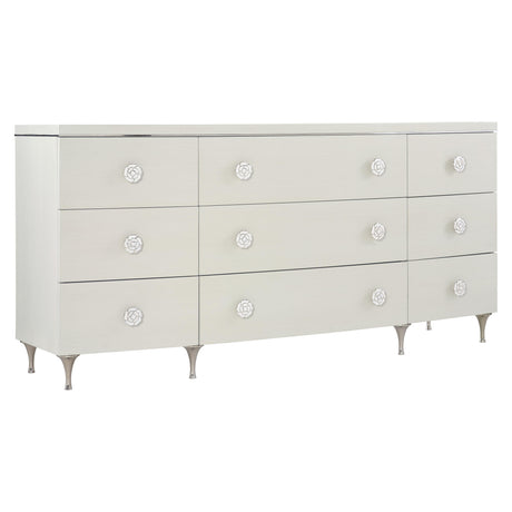 Silhouette Eggshell Dresser - Ornate Home