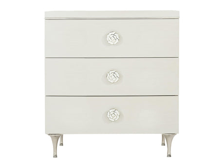 Silhouette Eggshell Nightstand - Ornate Home