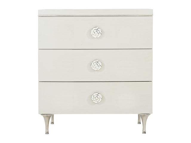 Silhouette Eggshell Nightstand - Ornate Home