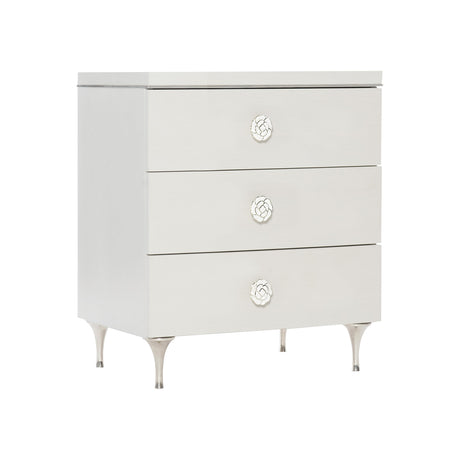 Silhouette Eggshell Nightstand - Ornate Home