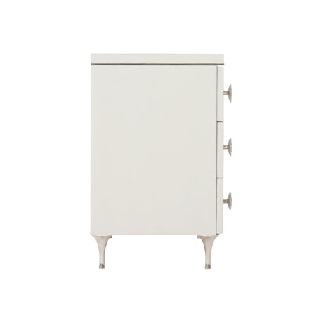 Silhouette Eggshell Nightstand - Ornate Home