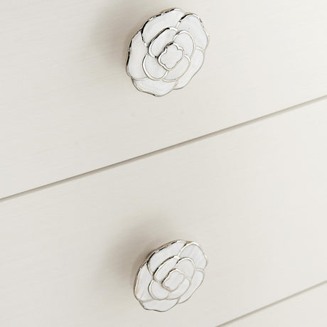 Silhouette Eggshell Nightstand - Ornate Home