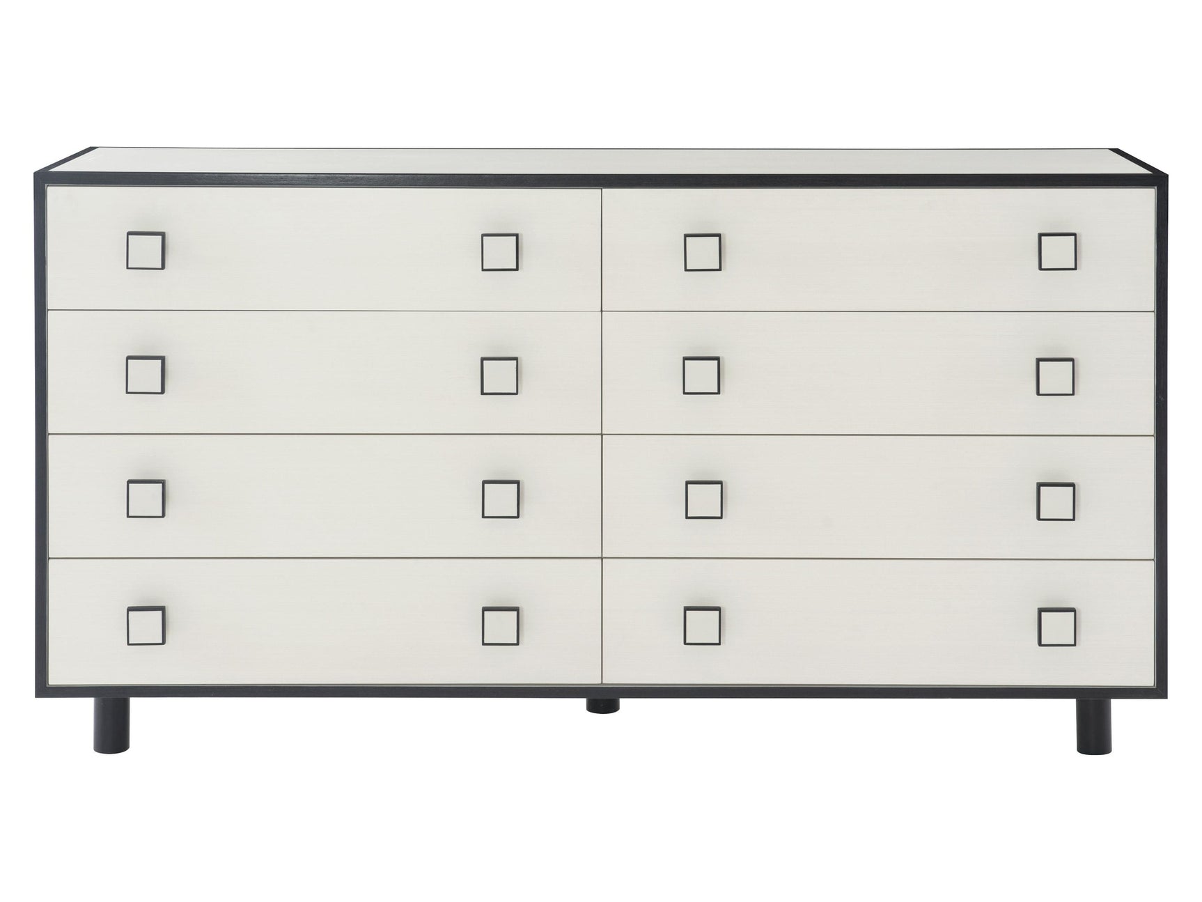 Silhouette Eggshell/Onyx Dresser - Ornate Home