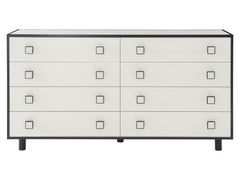 Silhouette Eggshell/Onyx Dresser - Ornate Home