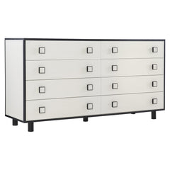 Silhouette Eggshell/Onyx Dresser - Ornate Home