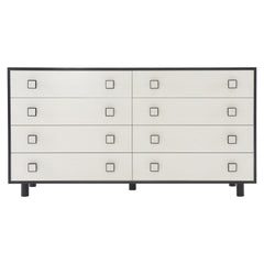 Silhouette Eggshell/Onyx Dresser - Ornate Home