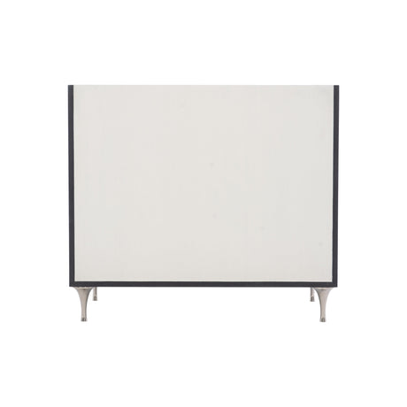 Silhouette Eggshell/Onyx Nightstand - Ornate Home