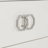 Silhouette Eggshell/Onyx Nightstand - Ornate Home