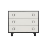 Silhouette Eggshell/Onyx Nightstand - Ornate Home