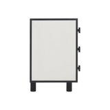 Silhouette Eggshell/Onyx Nightstand - Ornate Home