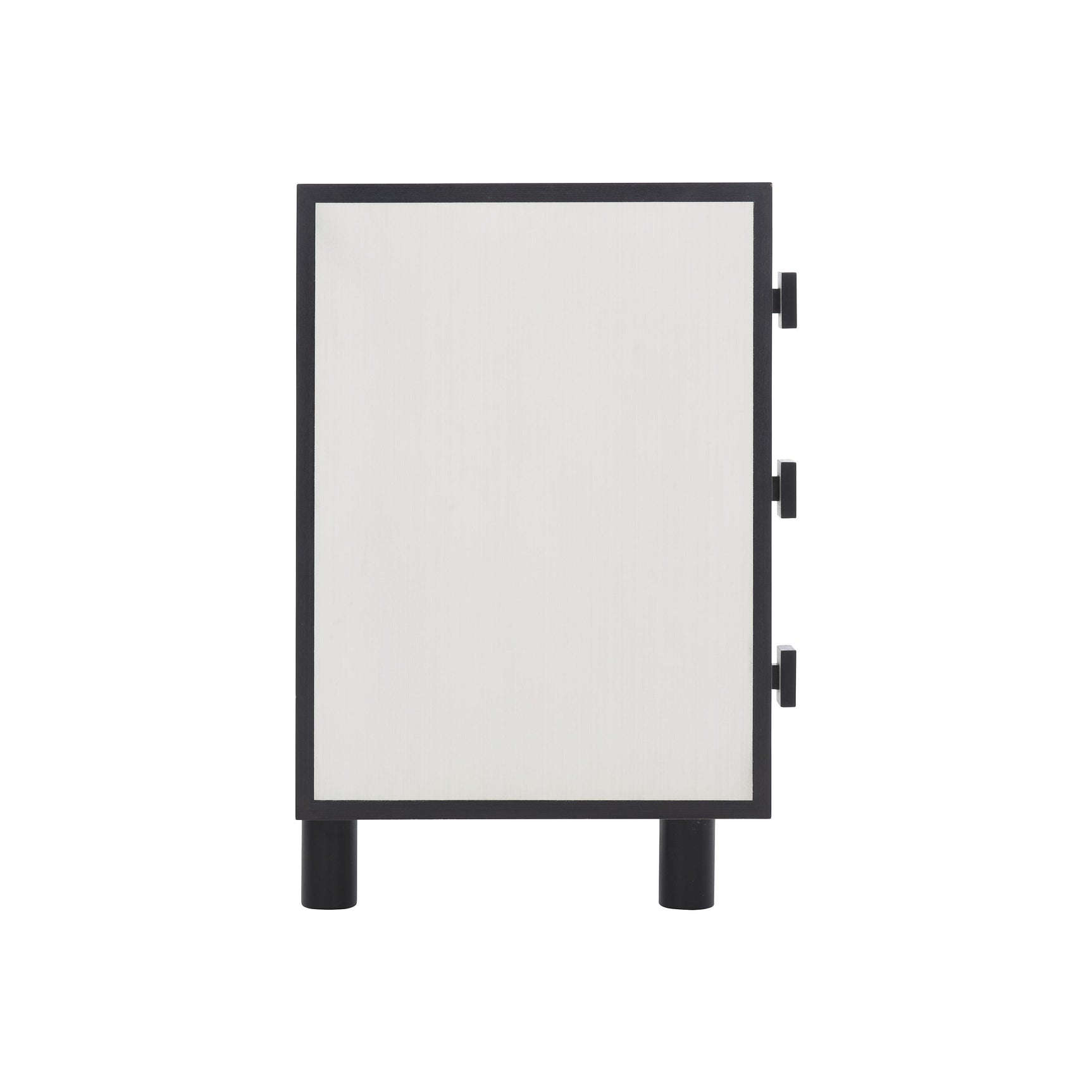 Silhouette Eggshell/Onyx Nightstand - Ornate Home