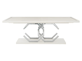 Silhouette Eggshell Rectangular Dining Table - Ornate Home