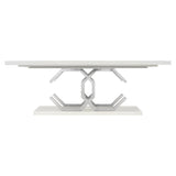 Silhouette Eggshell Rectangular Dining Table - Ornate Home
