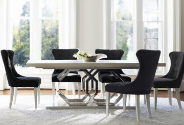 Silhouette Eggshell Rectangular Dining Table - Ornate Home