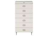 Silhouette Eggshell Tall Drawer Chest - Ornate Home