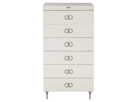 Silhouette Eggshell Tall Drawer Chest - Ornate Home