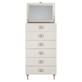 Silhouette Eggshell Tall Drawer Chest - Ornate Home