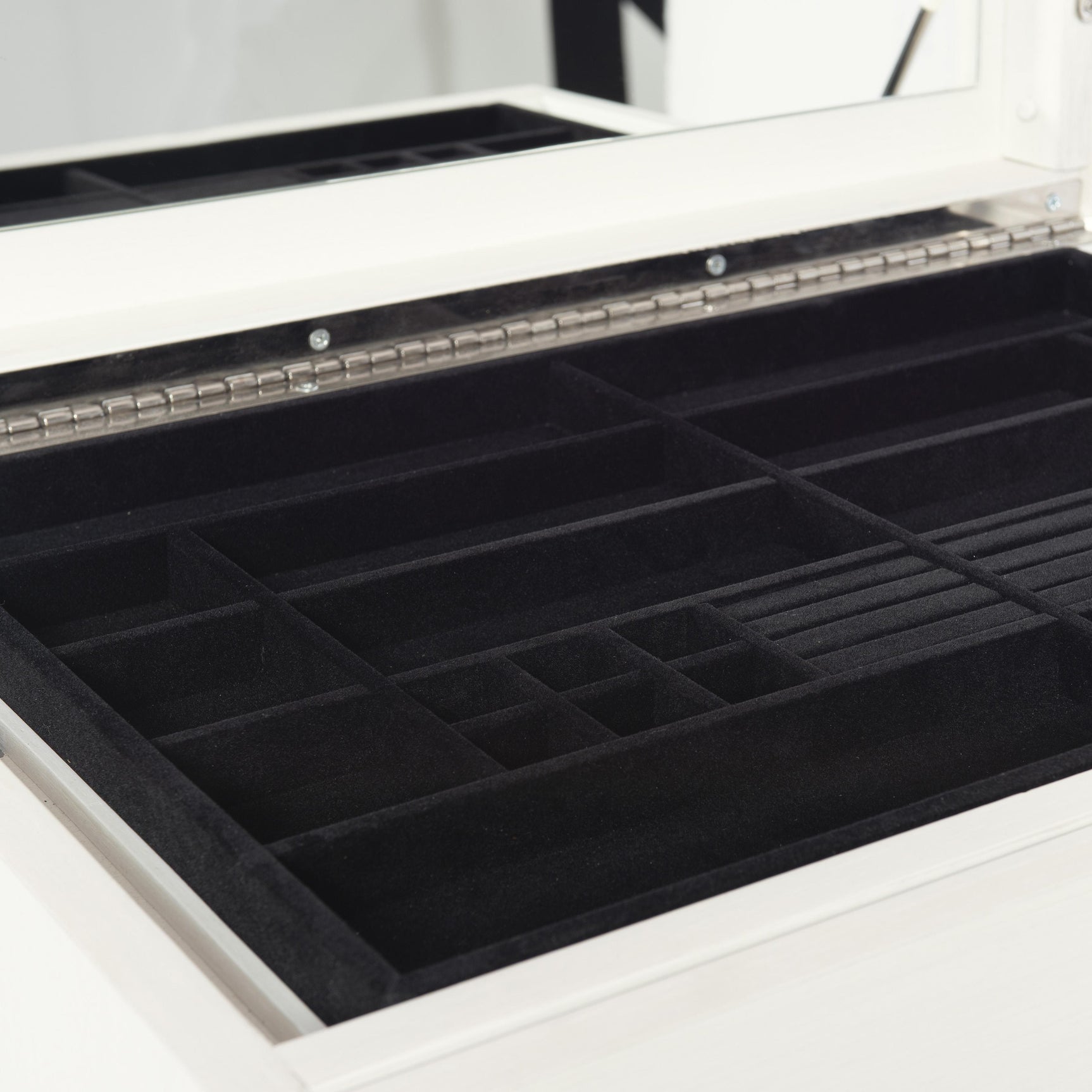 Silhouette Eggshell Tall Drawer Chest - Ornate Home