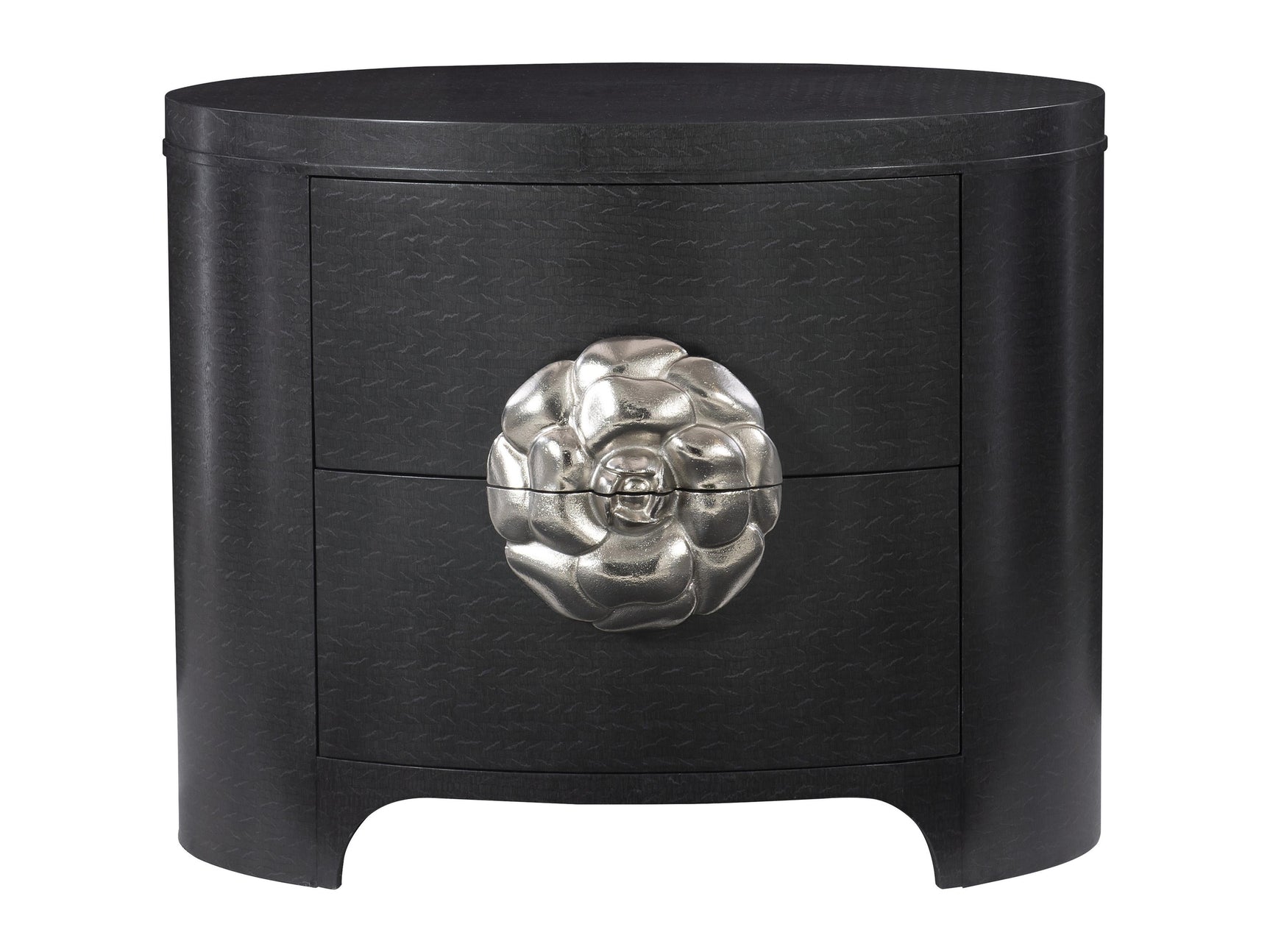 Silhouette Figured Onyx Nightstand - Ornate Home