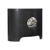 Silhouette Figured Onyx Nightstand - Ornate Home