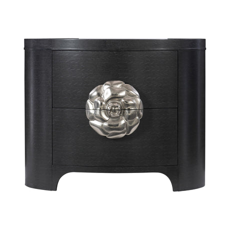 Silhouette Figured Onyx Nightstand - Ornate Home