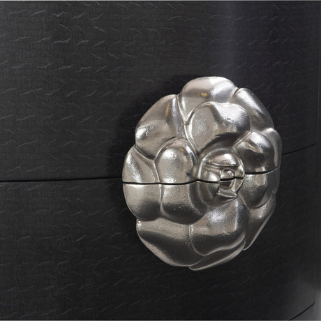 Silhouette Figured Onyx Nightstand - Ornate Home