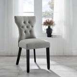 Silhouette Light Gray Dining Side Chair - Ornate Home