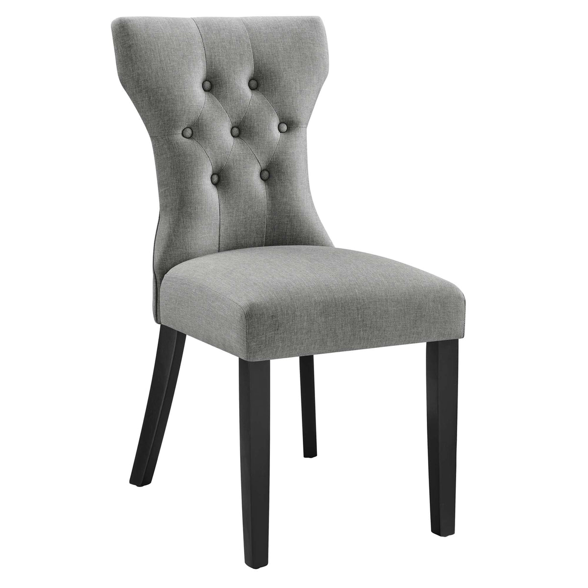 Silhouette Light Gray Dining Side Chair - Ornate Home