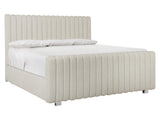 Silhouette White/Cream Fluted Panel King Bed - Ornate Home
