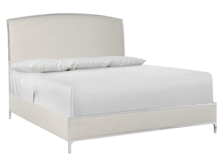 Silhouette White/Cream Panel King Bed - Ornate Home