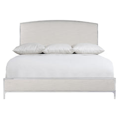 Silhouette White/Cream Panel King Bed - Ornate Home