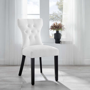 Silhouette White Dining Side Chair - Ornate Home