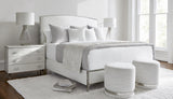 Silhouette White King Panel Bed - Ornate Home