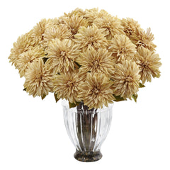 Silk Dahlia Floral Arrangement - Ornate Home