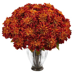 Silk Dahlia Floral Arrangement - Ornate Home