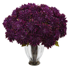Silk Dahlia Floral Arrangement - Ornate Home
